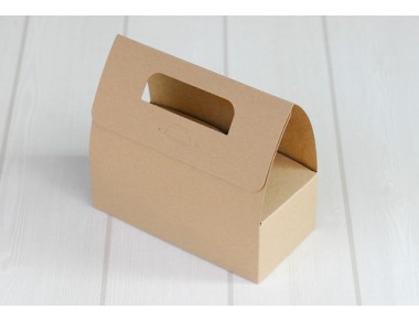 실크인쇄-크라프트 심플손잡이 2구상자