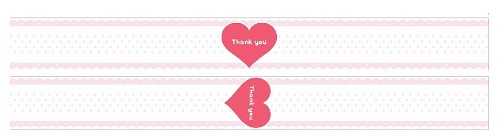 [띠지/띠종이]땡큐(소)-가로형